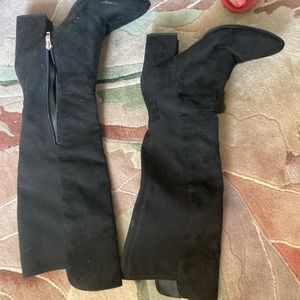 Marc Fisher Black Suede Boots